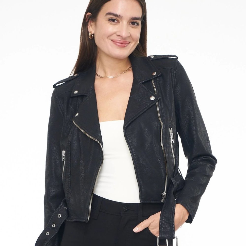 Pistola Tracy Faux Leather Moto Jacket